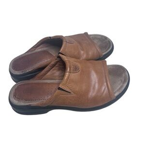 Ariat Bridgeport women’s Brown Leather Slip On Sandals Size 8.5